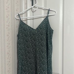 SHEIN GREEN AND WHITE TANK DRESS